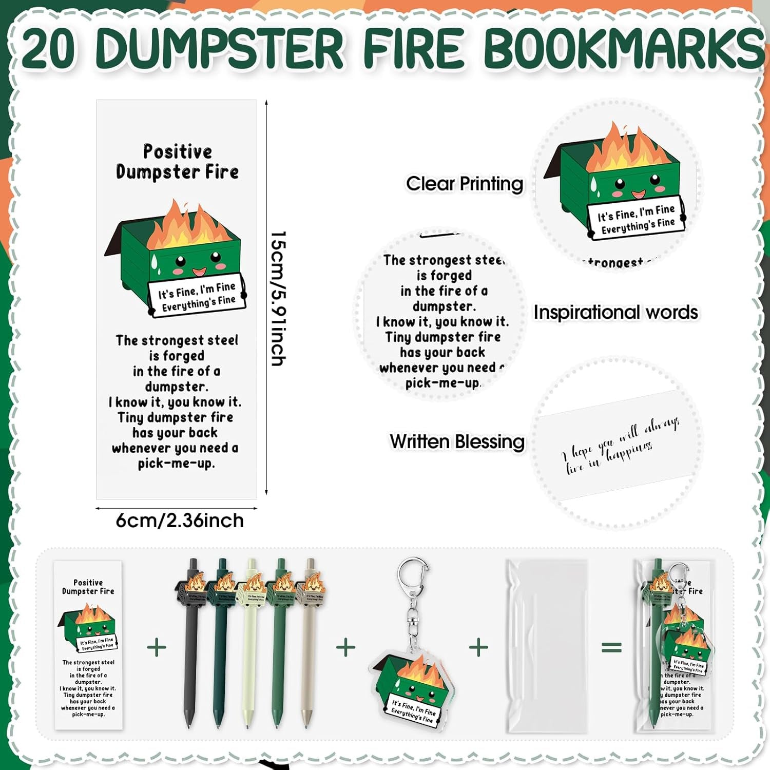 Wholesale Creative Trash Can Ballpoint Pen Acrylic Keychain